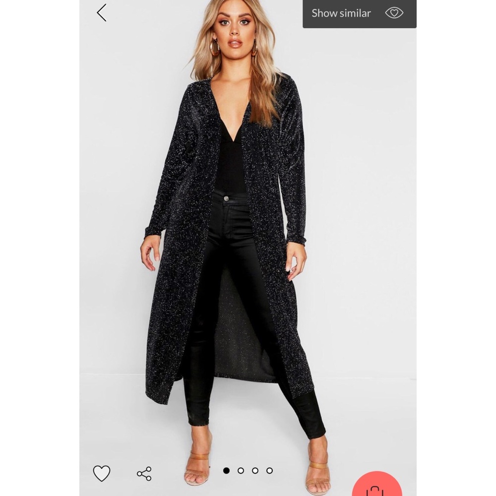 Metallic sparkle mid kimono